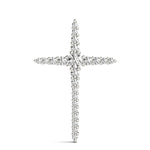 Platinum Diamond Religious Cross Pendant