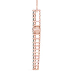 Rose Gold Diamond Religious Cross Pendant