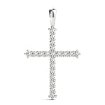 White Gold Diamond Cross Pendant | Religious Jewelry