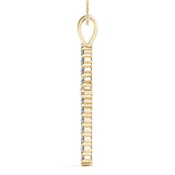 Diamond Religious Cross Pendant - 14K Yellow Gold