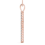 Rose Gold Diamond Cross Pendant | Religious Jewelry