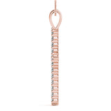 Rose Gold Diamond Cross Pendant | Religious Jewelry
