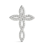 Lab Diamond Religious Cross Pendant
