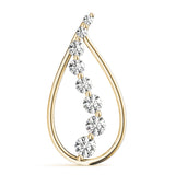 18K Yellow Gold Diamond Journey Pendant