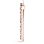 14K Rose Gold Lab Diamond Journey Pendant