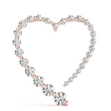 14K Rose Gold Lab Diamond Journey Pendant