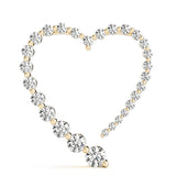 18K Yellow Gold Round Diamond Journey Pendant
