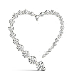 18K White Gold Lab Diamond Journey Pendant