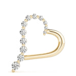 18K Yellow Gold Lab Diamond Heart Pendant
