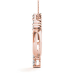 Rose Gold Lab Diamond Heart Pendant