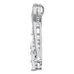 White Gold Lab Diamond Heart Pendant