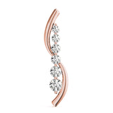 18K Rose Gold Lab Diamond Journey Pendant
