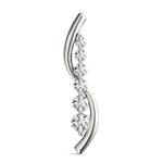 18K White Gold Lab Diamond Journey Pendant