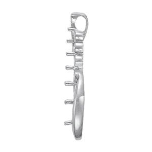 18K White Gold Lab Diamond Journey Pendant