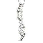 Platinum Lab Diamond Journey Pendant