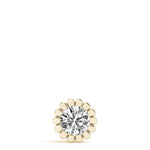 14K Yellow Gold 1CT Lab Diamond Pendant