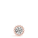 1 CT Lab Diamond Rose Gold Solitaire Pendant