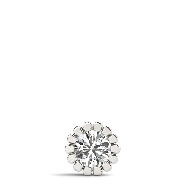 1 CT Lab Diamond 18K White Gold Pendant