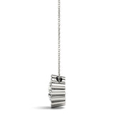 1 CT Lab Diamond 18K White Gold Pendant
