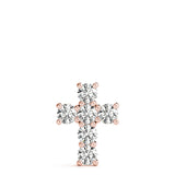 Rose Gold Diamond Cross Pendant | Religious Jewelry