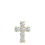 Yellow Gold Diamond Cross Pendant | Religious Jewelry