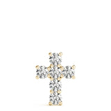Yellow Gold Diamond Cross Pendant | Religious Jewelry