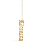 Diamond Religious Cross Pendant - 14K Yellow Gold