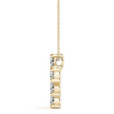 Diamond Religious Cross Pendant - 14K Yellow Gold