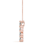 Rose Gold Diamond Cross Pendant | Religious Jewelry