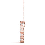 Rose Gold Diamond Cross Pendant | Religious Jewelry