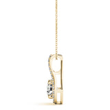 14K Yellow Gold Multi-Diamond Solitaire Pendant