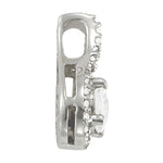 Platinum White Diamond Solitaire Pendant
