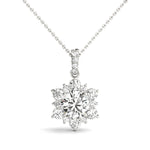 Round Lab Diamond Pendant