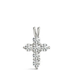 Lab Diamond Cross Pendant Necklace