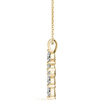 Yellow Gold Diamond Cross Religious Pendant