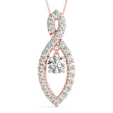 Rose Gold Lab Diamond Multi-Stone Pendant