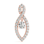 Rose Gold Lab Diamond Multi-Stone Pendant