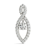 Platinum White Diamond Fashion Pendant
