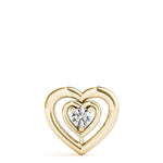 0.5CT Lab Diamond 18K Yellow Gold Solitaire Pendant
