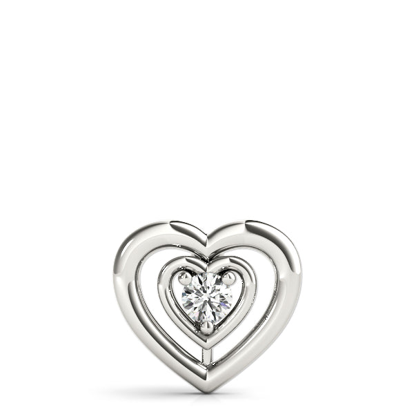 0.5CT Lab Diamond 18K White Gold Pendant