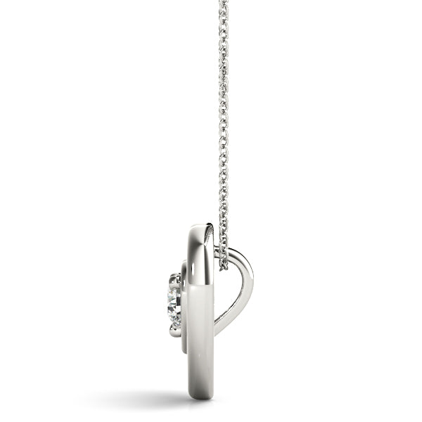 0.5CT Lab Diamond Platinum Solitaire Pendant