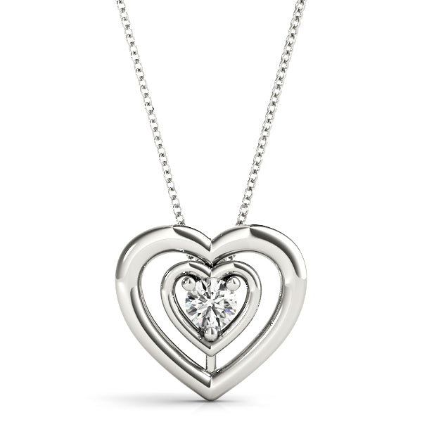 0.5CT Lab Diamond Platinum Solitaire Pendant