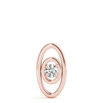 14K Rose Gold Lab Diamond Pendant