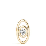 18K Yellow Gold Diamond Solitaire Pendant