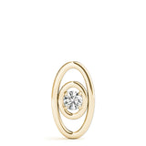 18K Yellow Gold Diamond Solitaire Pendant