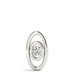 0.1CT Lab Diamond 14K White Gold Pendant