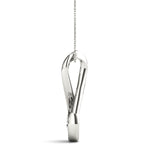 14K White Gold Lab Diamond Pendant