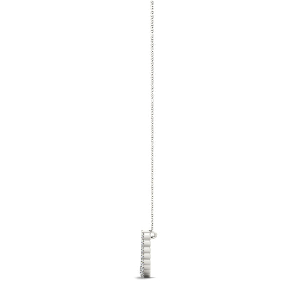 Platinum White Diamond Fashion Pendant