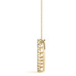 14K Yellow Gold Diamond Heart Pendant
