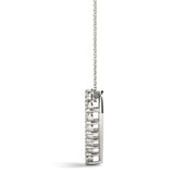 White Platinum 20-Diamond Heart Pendant